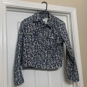 Liz Claiborne Flower Jean Jacket